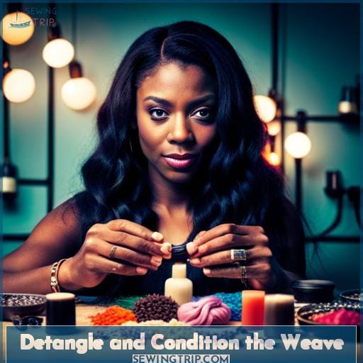 Detangle and Condition the Weave
