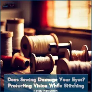 does sewing affect your eyes
