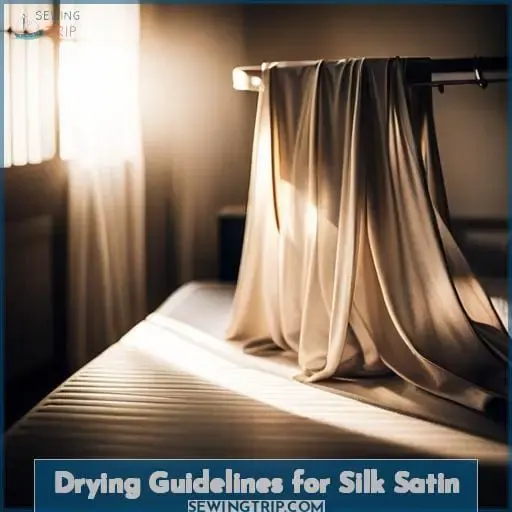 Drying Guidelines for Silk Satin