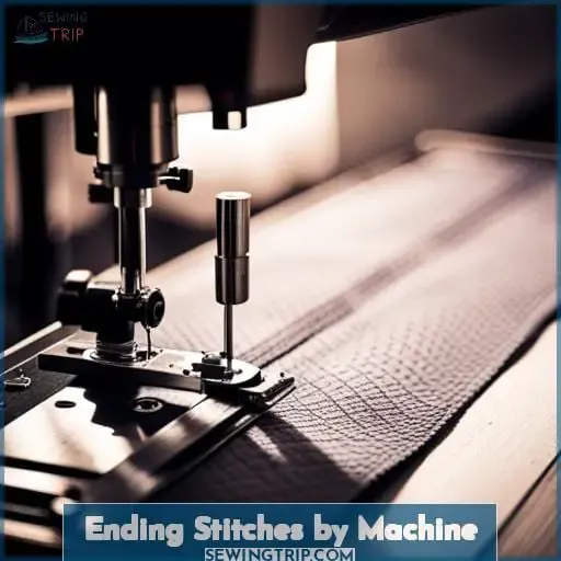 Ending Stitches by Machine