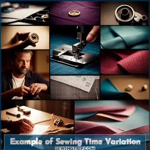 Example of Sewing Time Variation