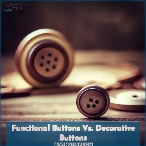 Functional Buttons Vs. Decorative Buttons