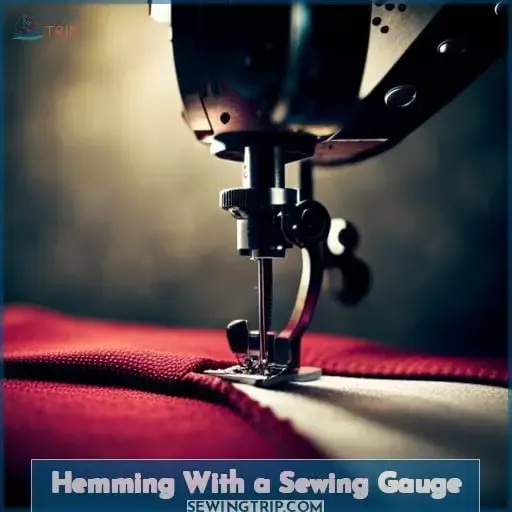 Hemming With a Sewing Gauge