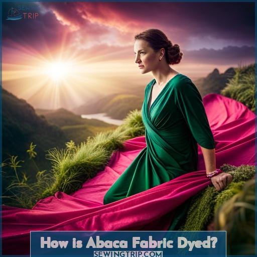 How is Abaca Fabric Dyed