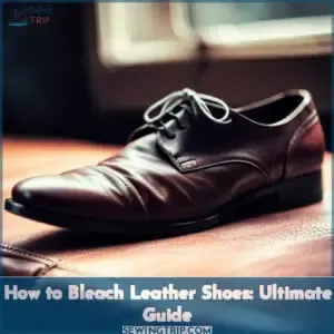 how to bleach leather shoes