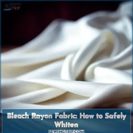 how to bleach rayon fabric