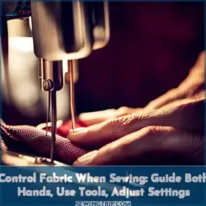 how to control fabric when sewing