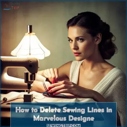 how to delete sewing marvelous designer