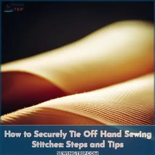 how to end when sewing