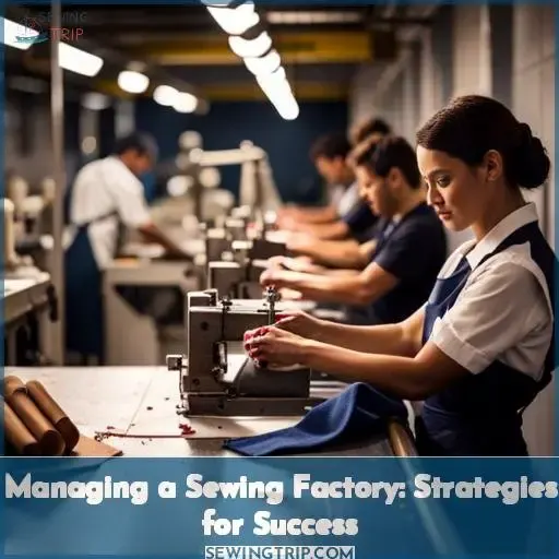 how to manage a sewing factory
