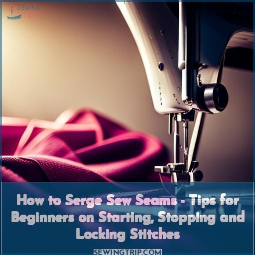 How to Serge Sew Seams Tips For Beginners On Starting, Stopping and