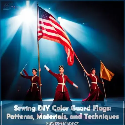 how to sew a color guard flag