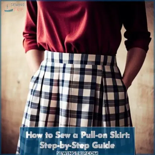 how to sew a pull on skirt