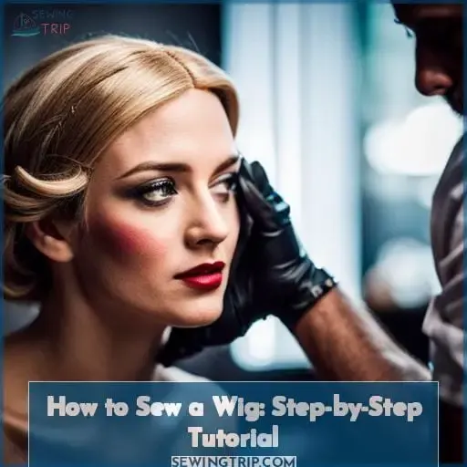 how to sew a wig on your head
