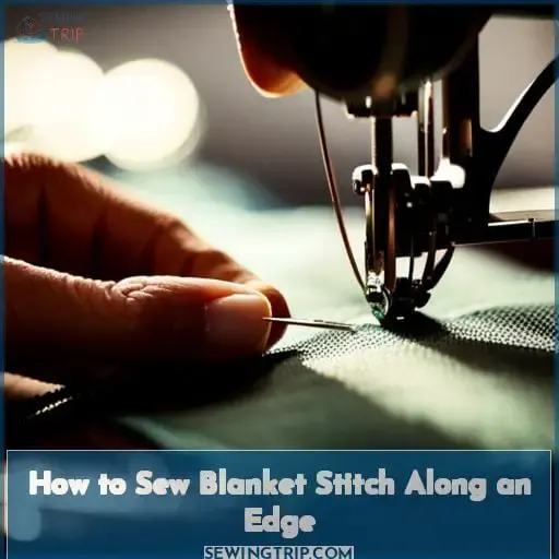 How to Sew Blanket Stitch Along an Edge