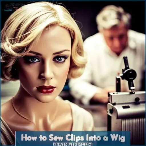 How to Sew Clips Into a Wig