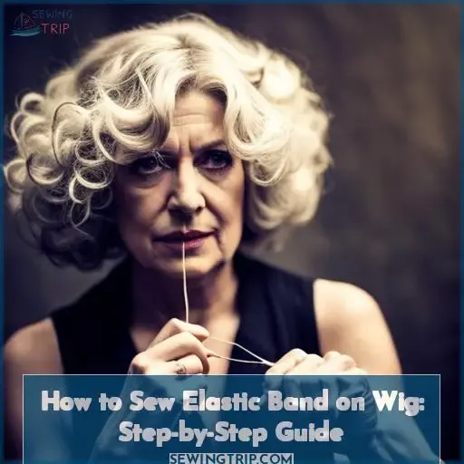 how to sew elastic band on wig