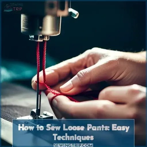 how to sew loose pants