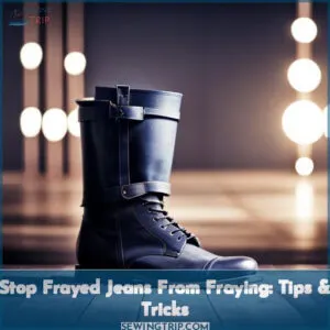 how to stop frayed jeans from fraying