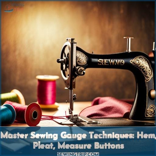 Master Sewing Gauge Techniques Hem, Pleat, Measure Buttons