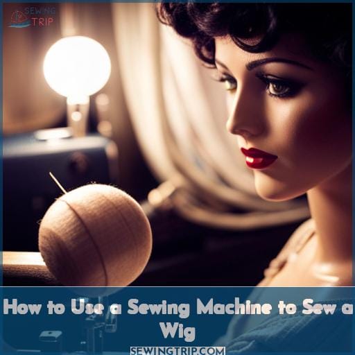 How to Use a Sewing Machine to Sew a Wig