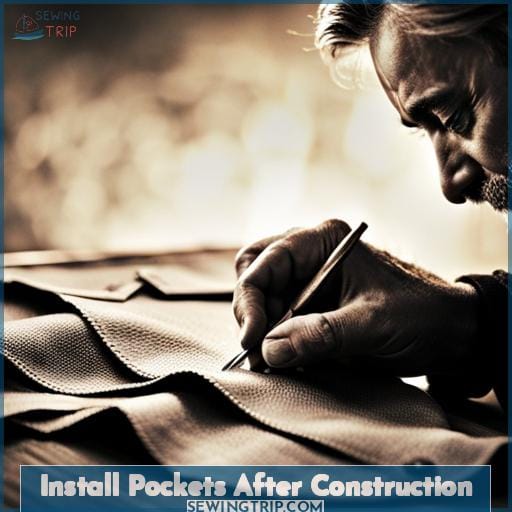 Install Pockets After Construction