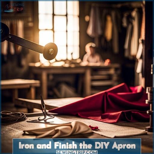 Iron and Finish the DIY Apron Iron and Finish the DIY Apron
