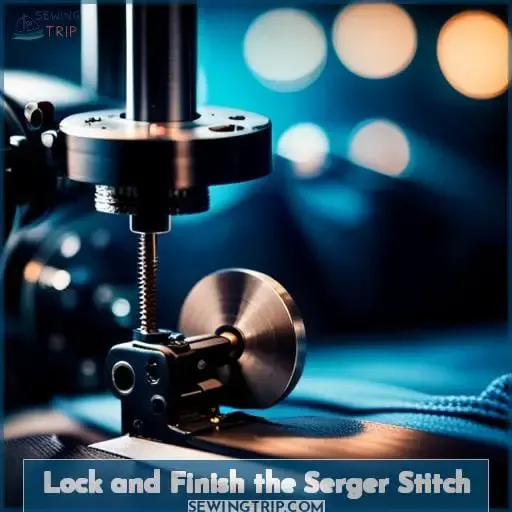 Lock and Finish the Serger Stitch