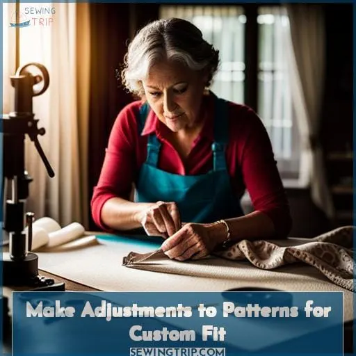 Make Adjustments to Patterns for Custom Fit