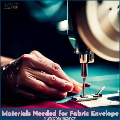 Materials Needed for Fabric Envelope