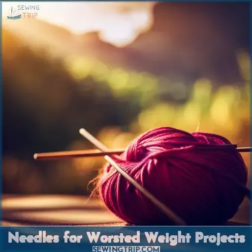 Needles for Worsted Weight Projects