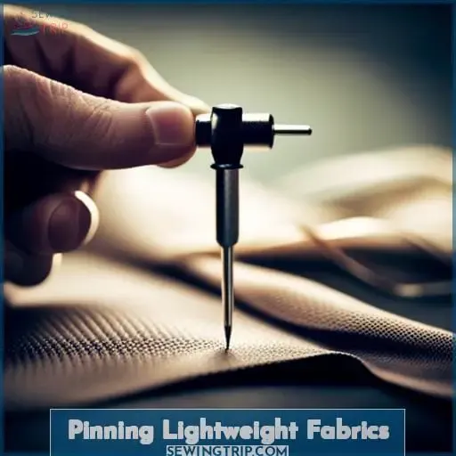Pinning Lightweight Fabrics