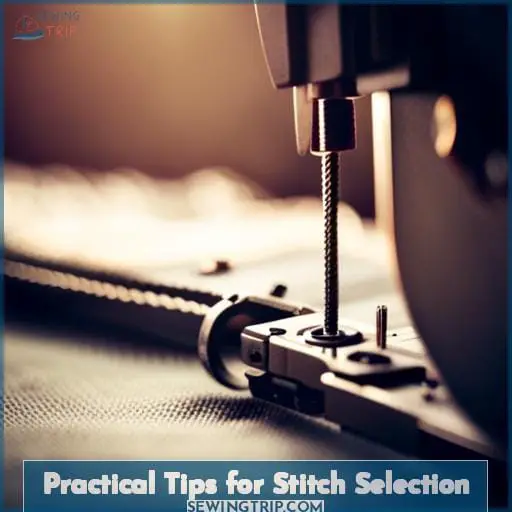 Practical Tips for Stitch Selection