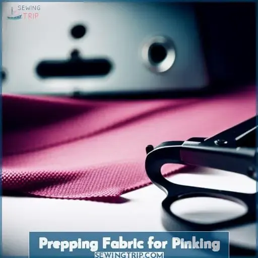 Prepping Fabric for Pinking