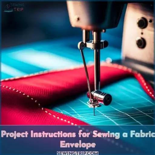 Project Instructions for Sewing a Fabric Envelope
