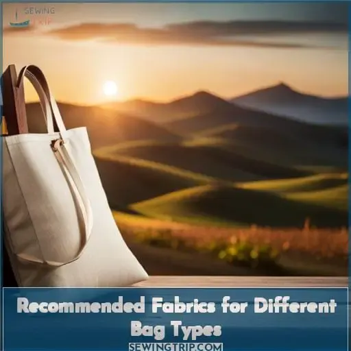 Recommended Fabrics for Different Bag Types