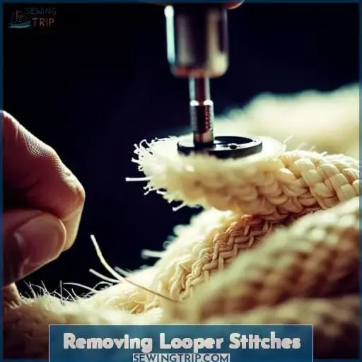 Removing Looper Stitches