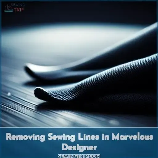 Removing Sewing Lines in Marvelous Designer