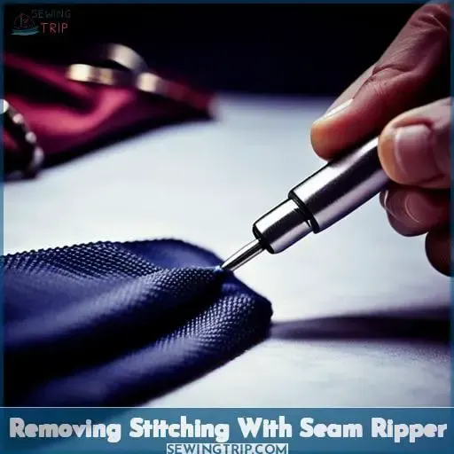 Removing Stitching With Seam Ripper