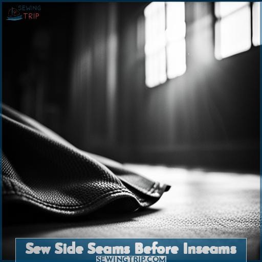 Sew Side Seams Before Inseams