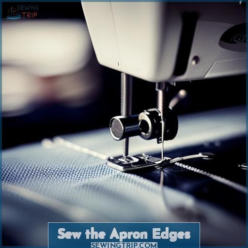Sew the Apron Edges Sew the Apron Edges
