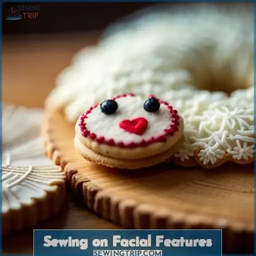 Sewing on Facial Features