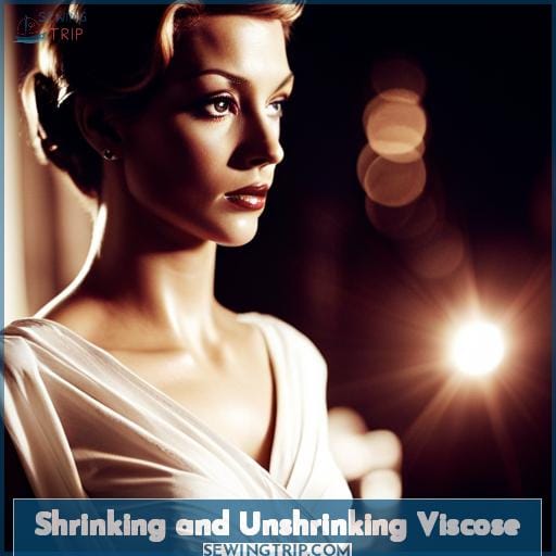 Shrinking and Unshrinking Viscose