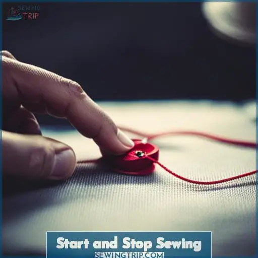 Start and Stop Sewing