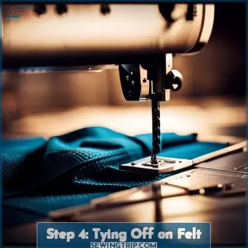 Step 4: Tying Off on Felt