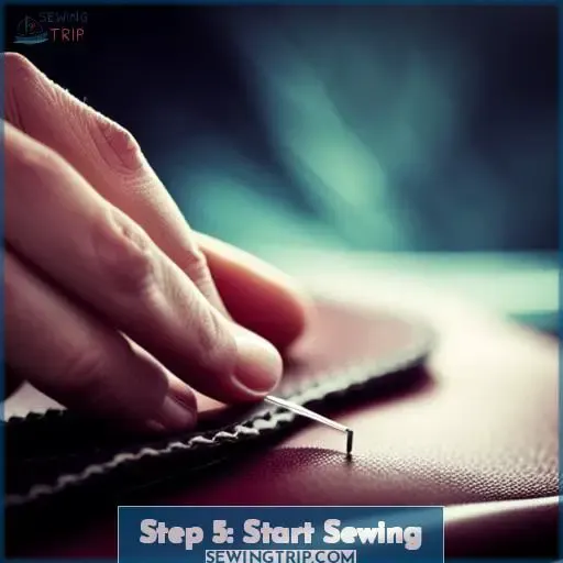 Step 5: Start Sewing