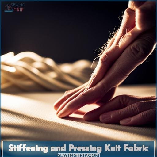 Stiffening and Pressing Knit Fabric