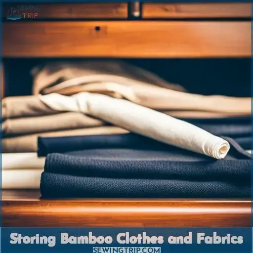 Storing Bamboo Clothes and Fabrics