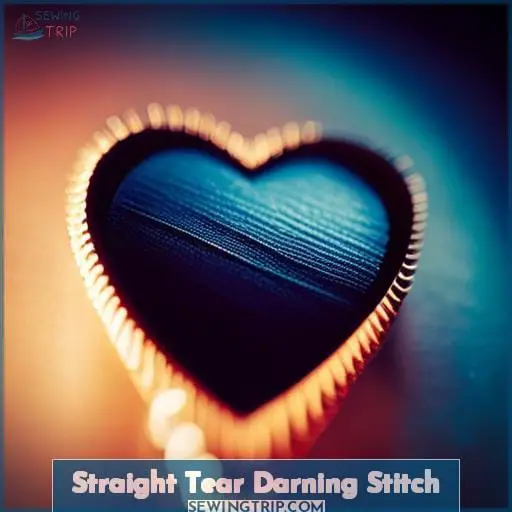 Straight Tear Darning Stitch