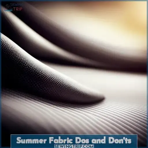 Summer Fabric Dos and Don